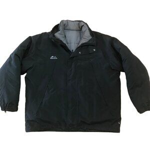 EDCO 3 in 1 Winter Coat Black Insulated Jacket With Removable Liner Mens Size XL